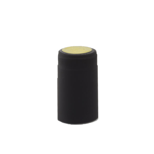 PVC Shrink Caps - Black 30/pack
