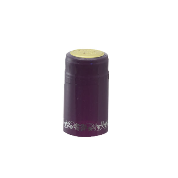 PVC Shrink Caps - Purple/Silver 30/pack