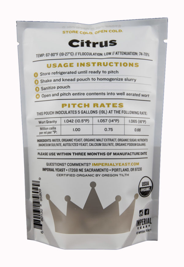Citrus - Imperial Yeast A20